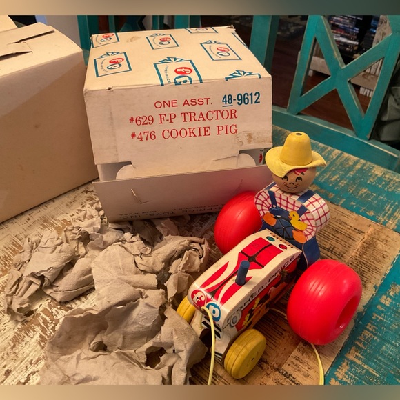 Fisher-Price Other - Vintage BN in box #629 Fisher Price Tractor